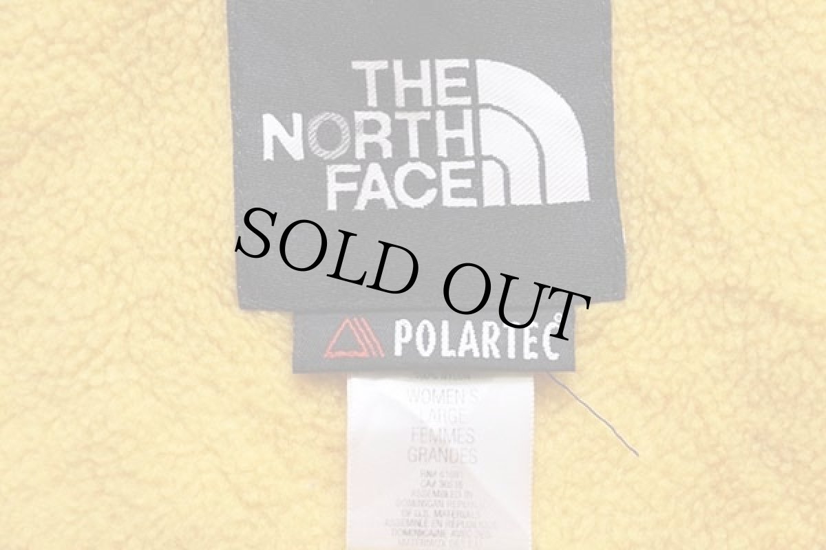 画像4: THE NORTH FACEノースフェイス デナリ ツートン 切り替え POLARTEC フリースベスト 黒×黄 W-L (4)