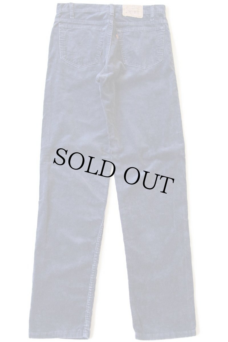 画像3: 90s USA製 Levi'sリーバイス SIGNATURE 540 太畝 コーデュロイパンツ 紺 w32 L34 (3)