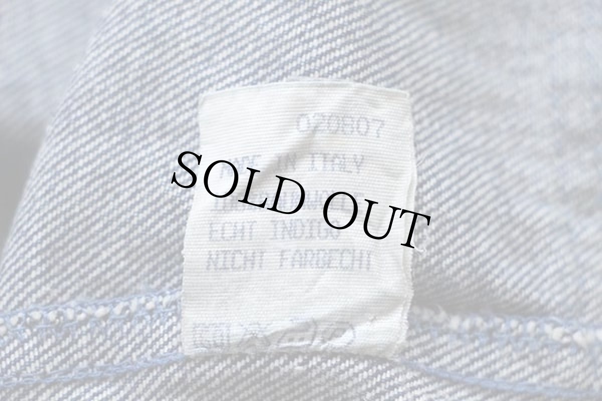 画像5: 80s イタリア製 h.i.s デニム ダッフルコート (5)