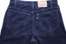 画像5: 90s USA製 Levi'sリーバイス SIGNATURE 540 太畝 コーデュロイパンツ 紺 w32 L34 (5)