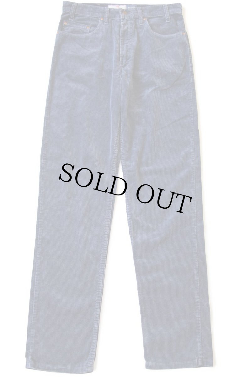 画像2: 90s USA製 Levi'sリーバイス SIGNATURE 540 太畝 コーデュロイパンツ 紺 w32 L34 (2)