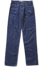 画像2: 90s USA製 Levi'sリーバイス SIGNATURE 540 太畝 コーデュロイパンツ 紺 w32 L34 (2)