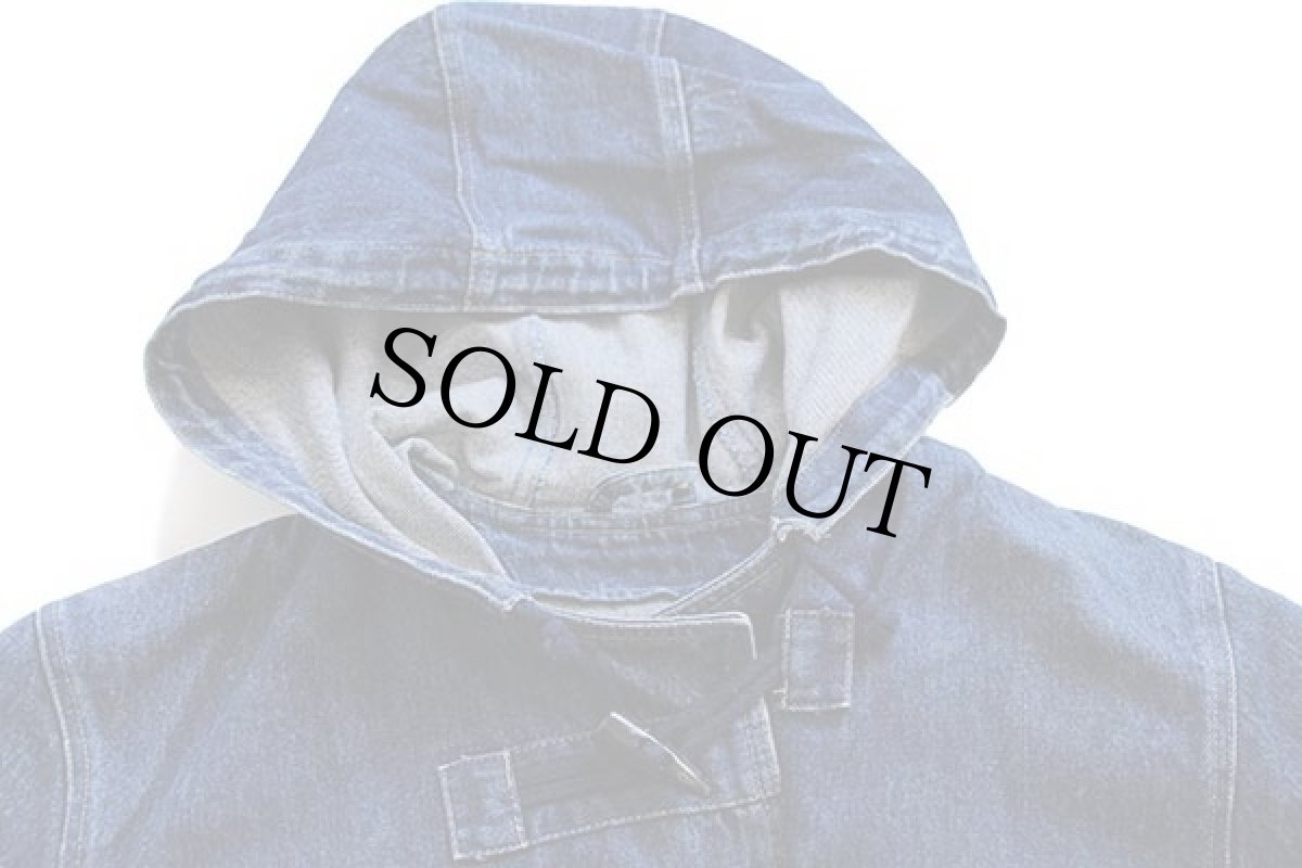 画像3: 80s イタリア製 h.i.s デニム ダッフルコート (3)