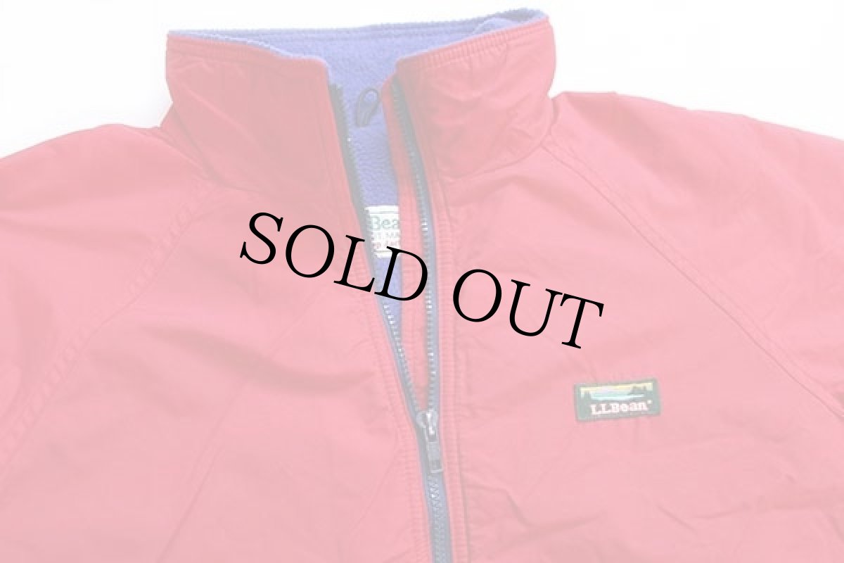 画像3: 90s L.L.Bean ウォームアップ フリースライナー ナイロンジャケット 赤 (3)