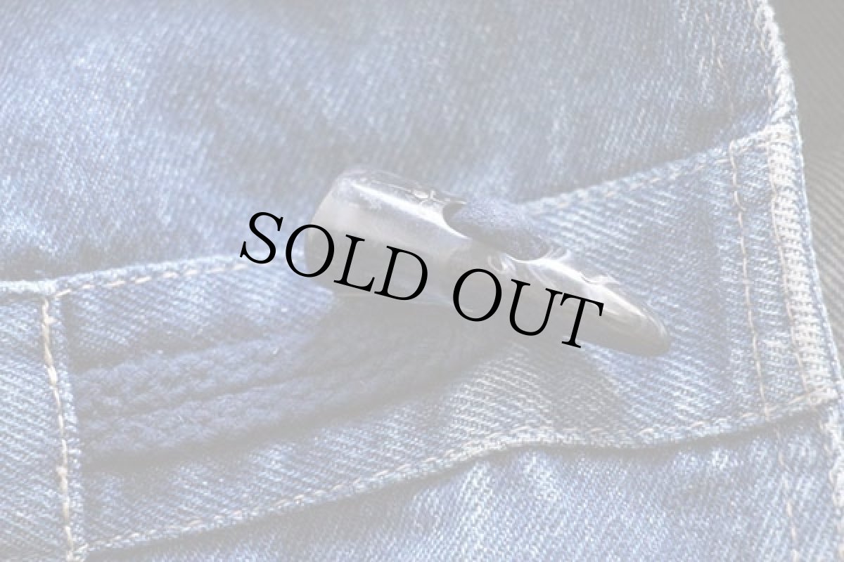 画像6: 80s イタリア製 h.i.s デニム ダッフルコート (6)