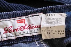 画像7: 90s USA製 Levi'sリーバイス SIGNATURE 540 太畝 コーデュロイパンツ 紺 w32 L34 (7)