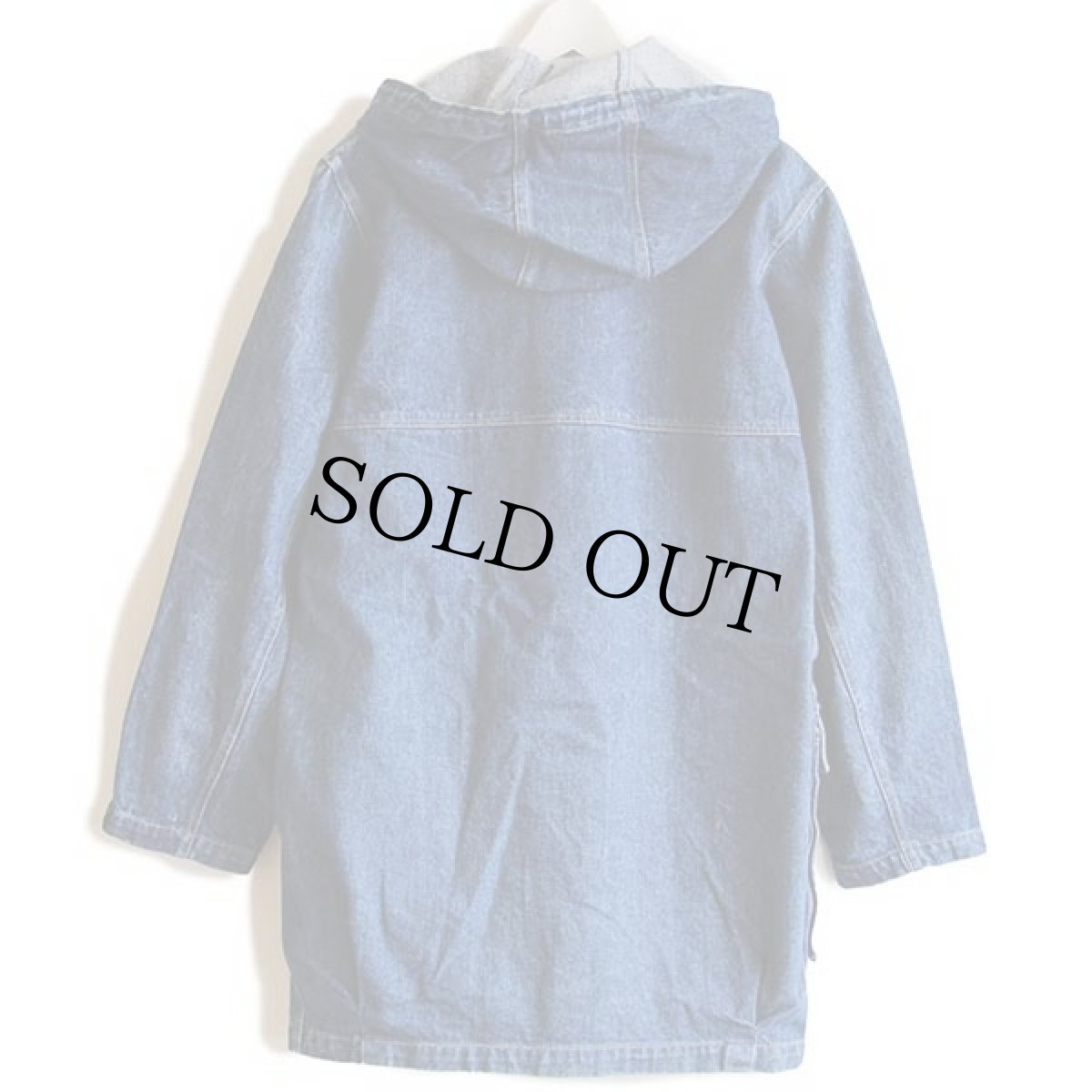 画像2: 80s イタリア製 h.i.s デニム ダッフルコート (2)