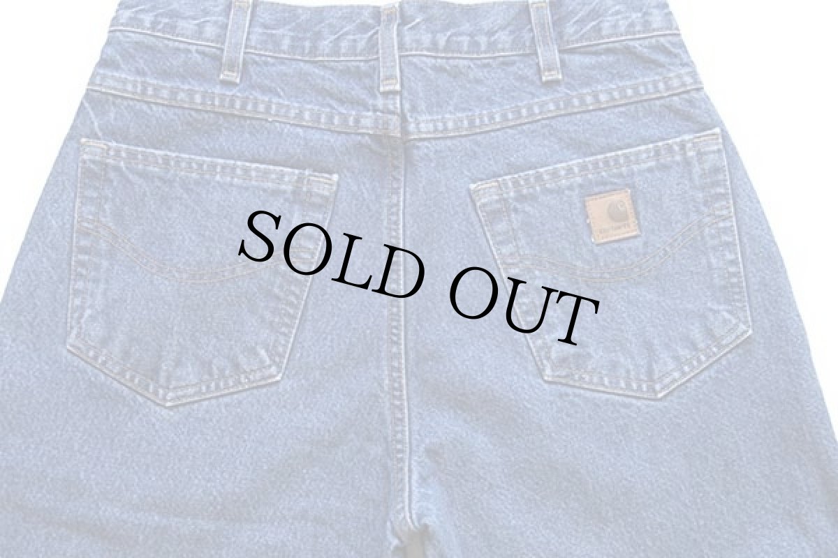 画像5: メキシコ製 carharttカーハート タータンチェック ネルライナー デニムパンツ w32 L32 (5)