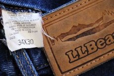 画像7: 90s USA製 L.L.Bean タータンチェック ネルライナー デニムパンツ w34 L30★Leeリー (7)