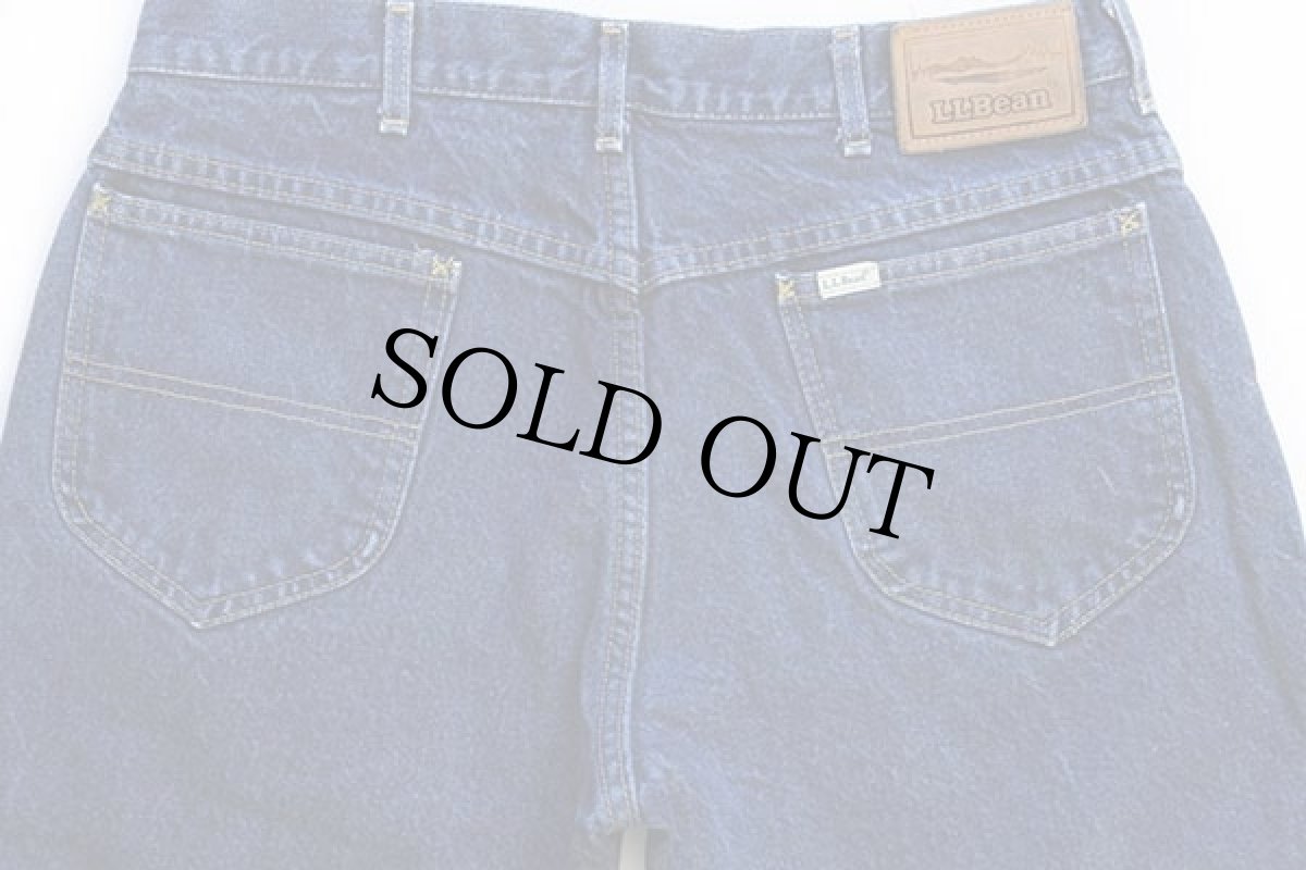 画像6: 90s USA製 L.L.Bean タータンチェック ネルライナー デニムパンツ w34 L30★Leeリー (6)