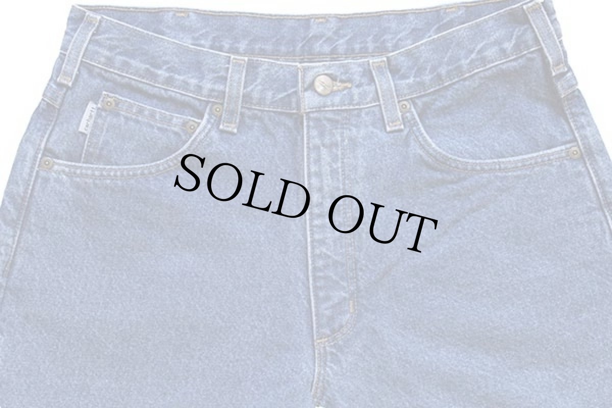 画像4: メキシコ製 carharttカーハート タータンチェック ネルライナー デニムパンツ w32 L32 (4)