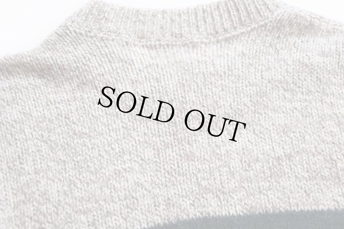 画像5: 80s USA製 L.L.Bean 太ボーダー ウールニット セーター L (5)