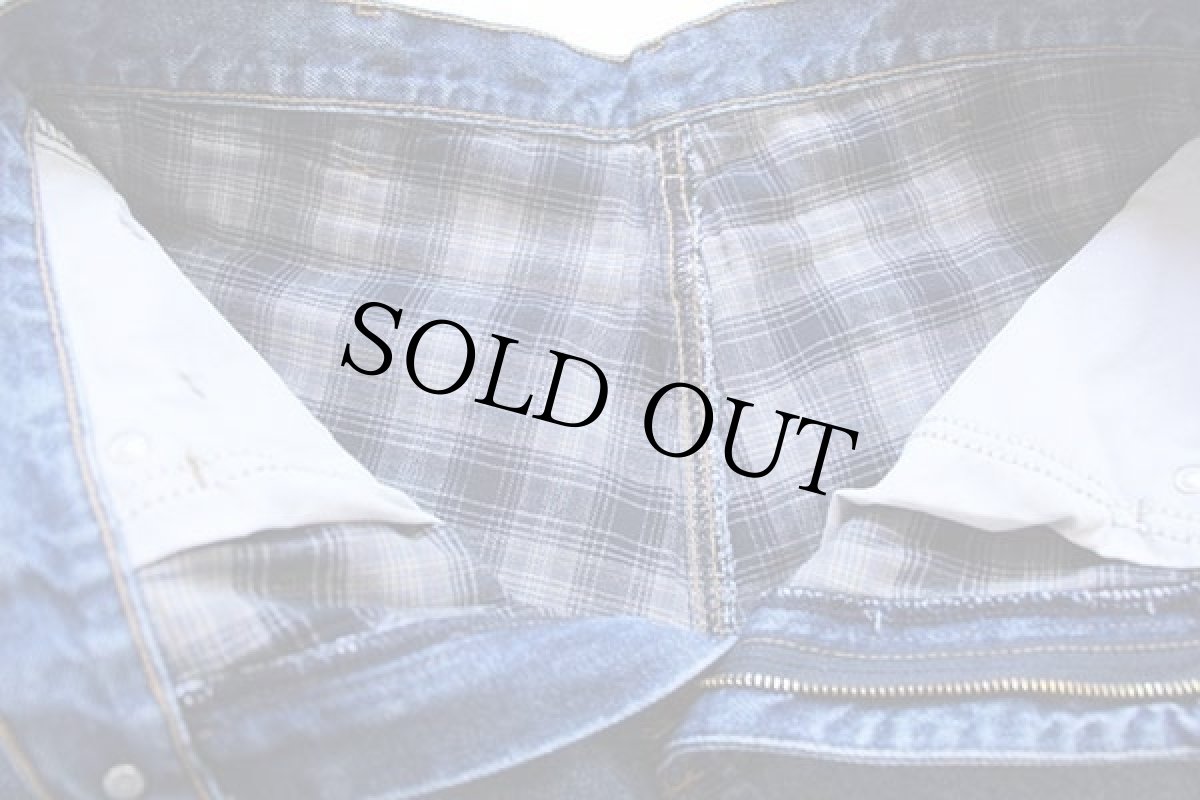 画像6: carharttカーハート タータンチェック ネルライナー デニムパンツ w34 (6)