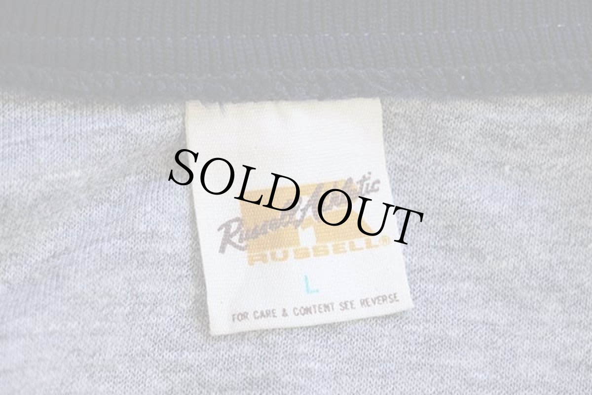 画像4: 70s USA製 RUSSELLラッセル HARTFORD STARS ナイロンスタジャン 紺 L (4)