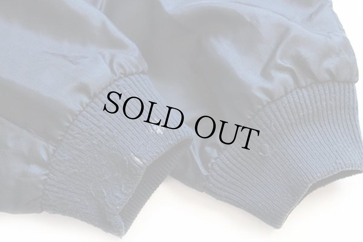 画像7: 70s FORDフォード MUSTANG 星条旗 パッチ付き ナイロン レーシングジャケット 紺×白 L (7)