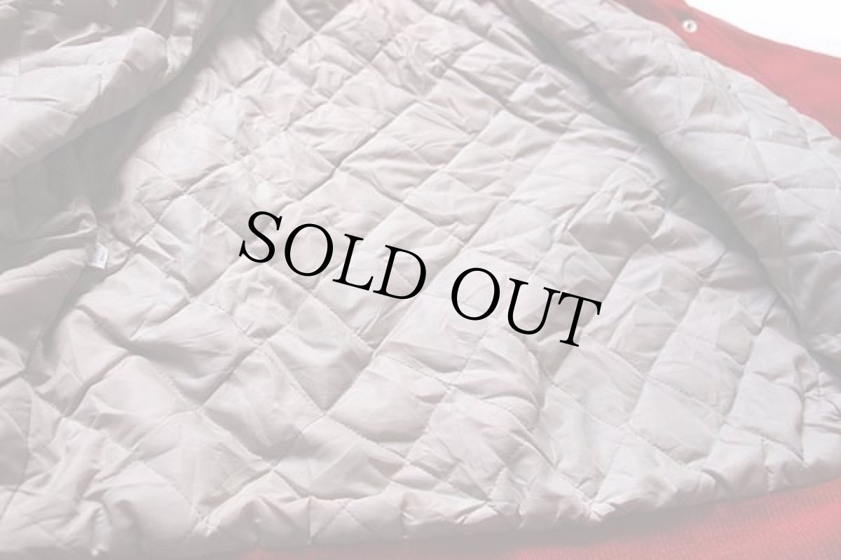 画像6: 80s USA製 Ripon Jackets パッチ付き セーラーカラー メルトン ウール スタジャン 赤 40 (6)