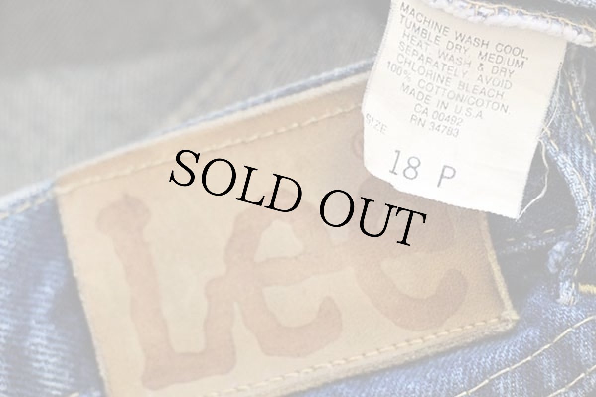 画像6: 80s USA製 Leeリー 319 デニムパンツ 18 P★03 (6)