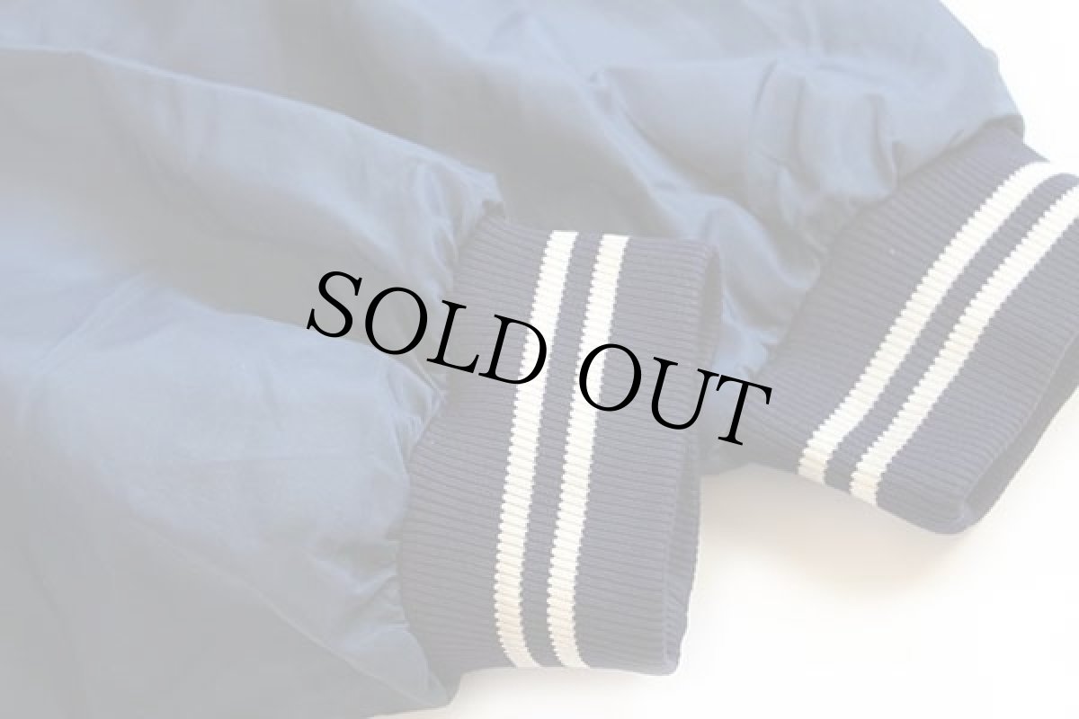 画像6: 70s USA製 RUSSELLラッセル HARTFORD STARS ナイロンスタジャン 紺 L (6)