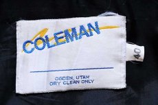 画像5: 90s COLEMAN パッチ付き セーラーカラー メルトン ウール スタジャン 黒×白 40 (5)