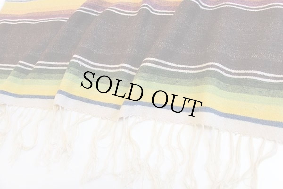 画像5: ビンテージ メキシカン ラグ サラペ (5)