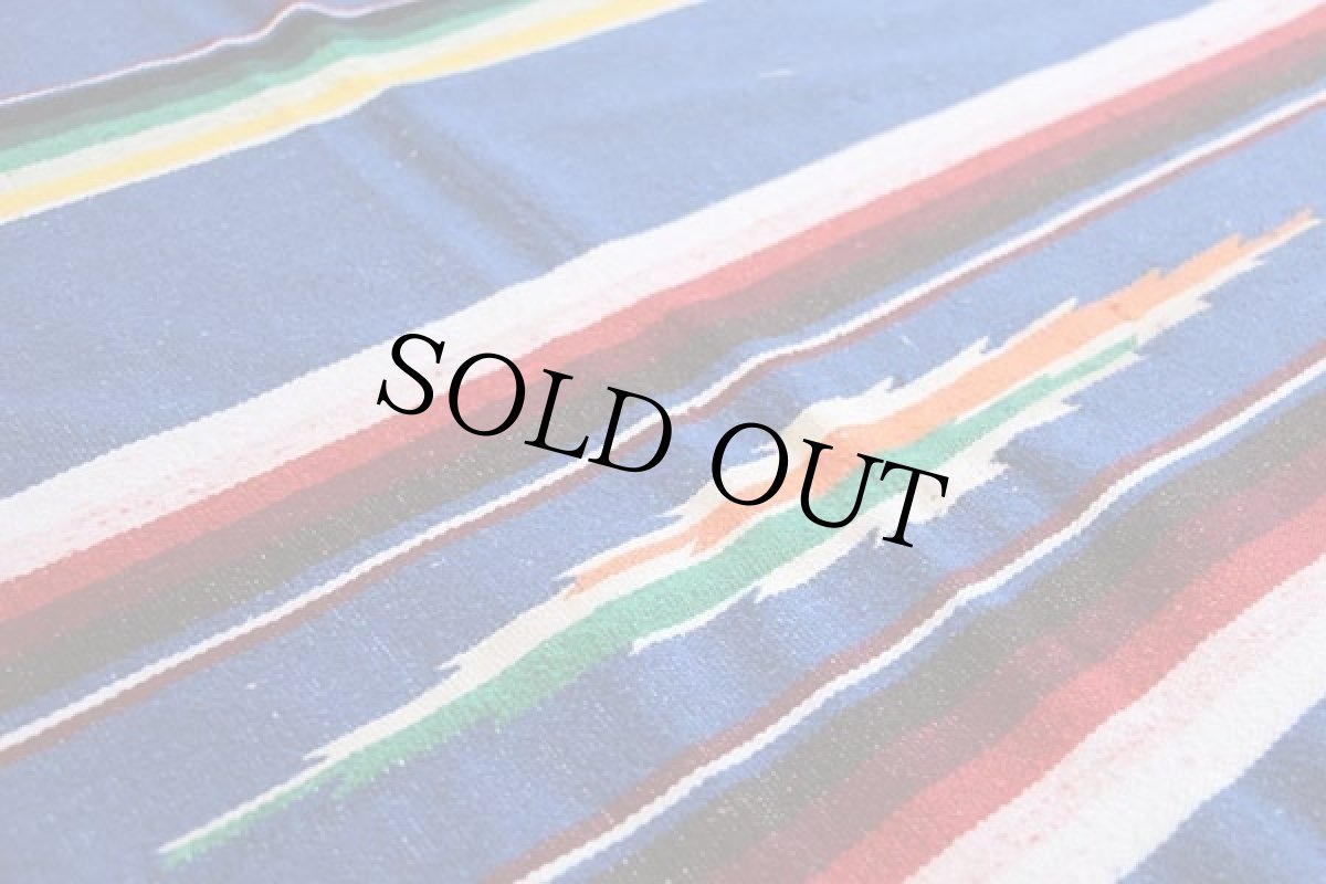 画像3: ビンテージ メキシカン ラグ サラペ 大 (3)