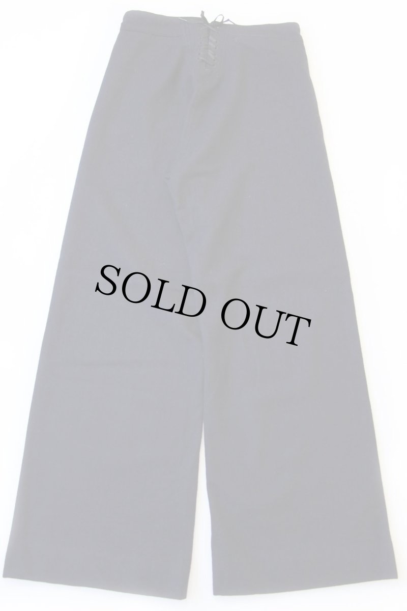 画像3: 60s 米軍 U.S.NAVY メルトン ウール セーラーパンツ 濃紺 31 R (3)