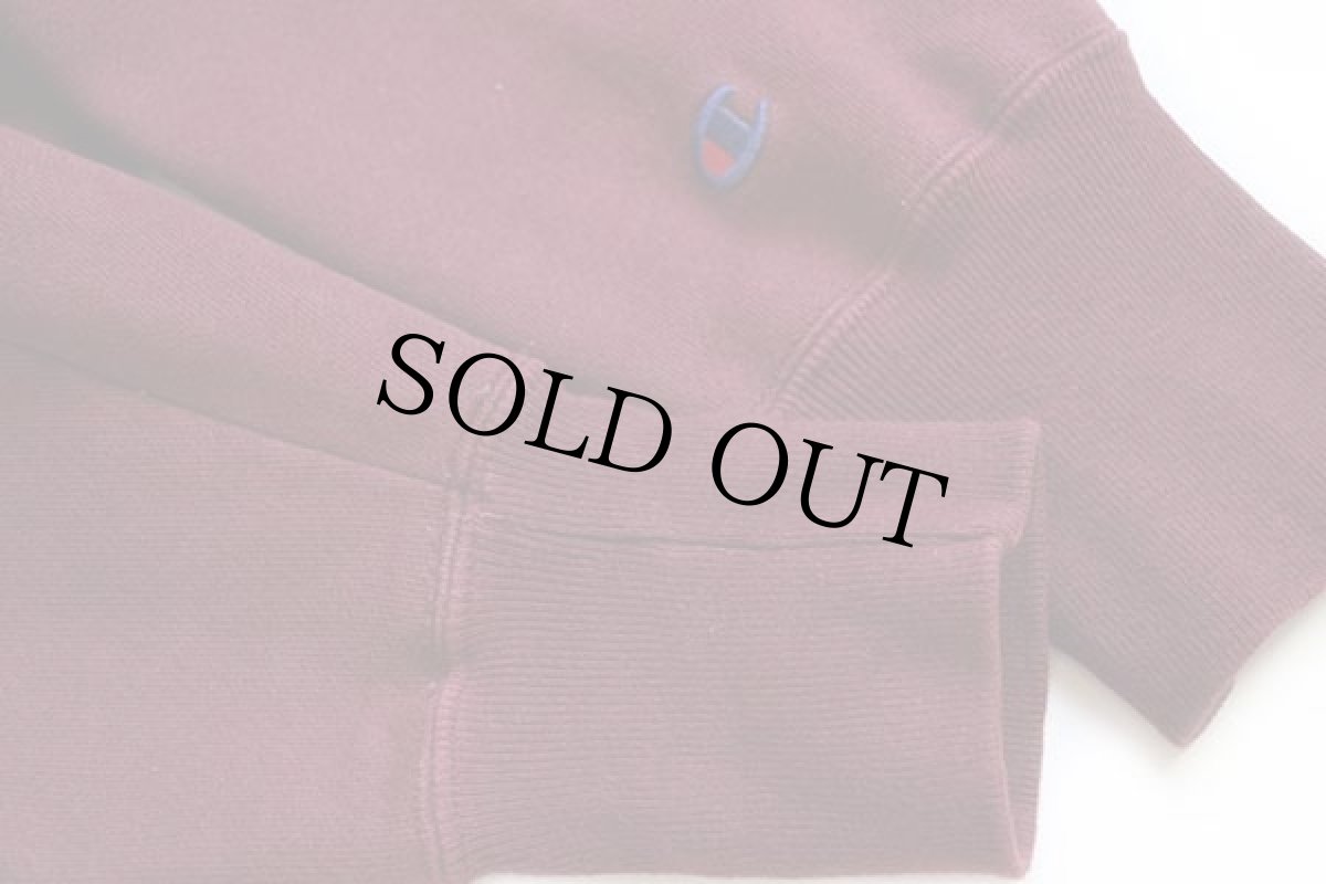 画像6: 00s メキシコ製 Championチャンピオン EXETER リバースウィーブ スウェット バーガンディ L (6)