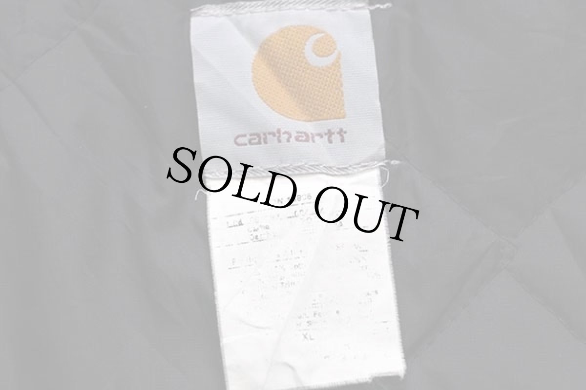 画像4: 00s carharttカーハート キルティングライナー ダックベスト 黒 (4)