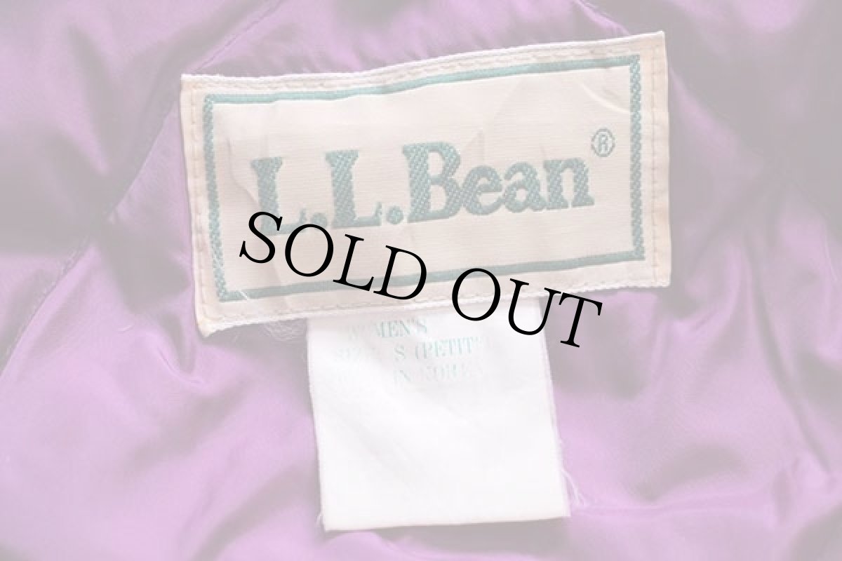 画像4: 90s L.L.Bean チロリアンテープ フード付き ダウンジャケット 黒 W-S★パーカー (4)