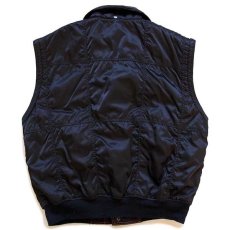 画像2: 90s BIG SMITHビッグスミス パッチ付き キルティングライナー ナイロンベスト 黒 (2)