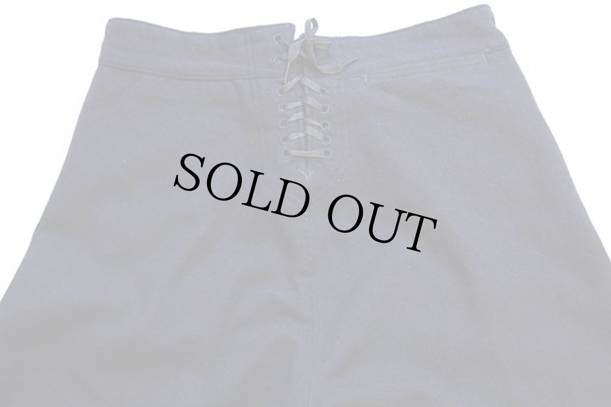 画像5: 60s 米軍 U.S.NAVY メルトン ウール セーラーパンツ 濃紺 31 R (5)