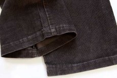 画像7: 80s USA製 Leeリー 200 コーデュロイパンツ 焦げ茶 w36 (7)