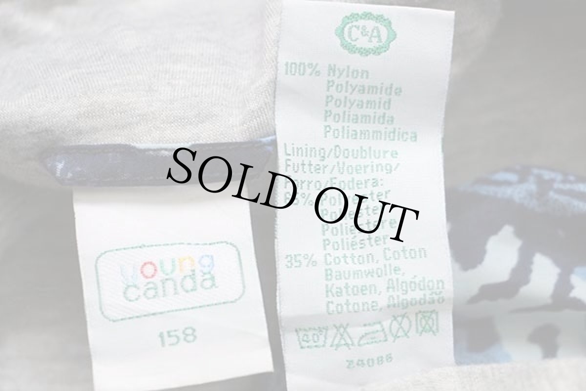 画像4: 90s young canda 総柄 ナイロン アノラックパーカー 158 (4)