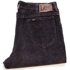画像1: 80s USA製 Leeリー 200 コーデュロイパンツ 焦げ茶 w36 (1)