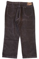 画像3: 80s USA製 Leeリー 200 コーデュロイパンツ 焦げ茶 w36 (3)