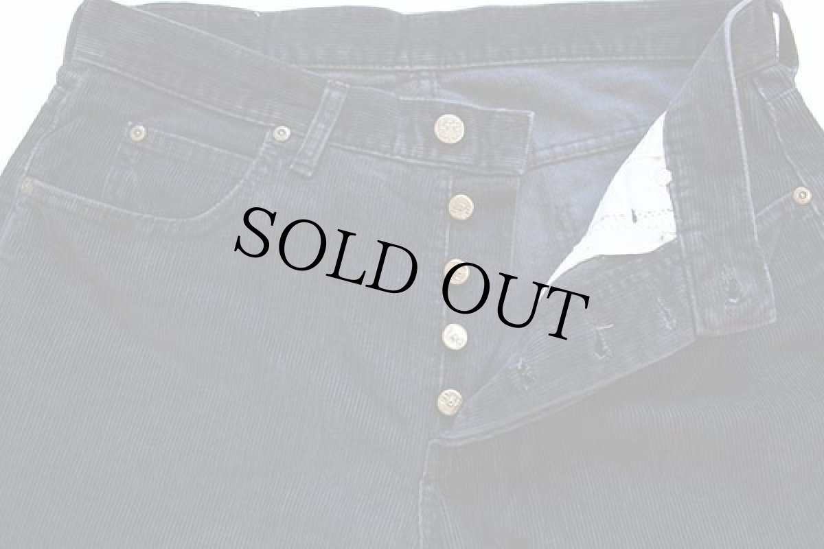 画像4: 90s Leeリー コーデュロイパンツ 黒 w33★ユーロ (4)