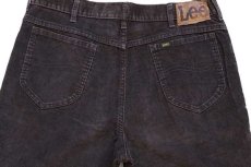 画像4: 80s USA製 Leeリー 200 コーデュロイパンツ 焦げ茶 w36 (4)