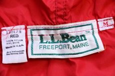 画像4: 70s USA製 L.L.Bean ナイロン アノラックパーカー 赤 M (4)