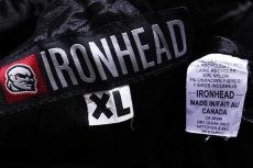 画像4: カナダ製 IRONHEAD KITCHENER DUTCHMEN 刺繍 メルトン ウール ロング スタジャン 黒 XL (4)