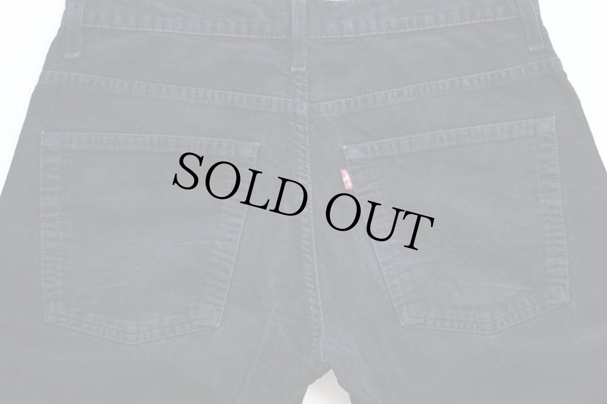 画像5: 00s ルーマニア製 Levi'sリーバイス 507 コーデュロイパンツ 黒 w32 L32★ユーロ (5)