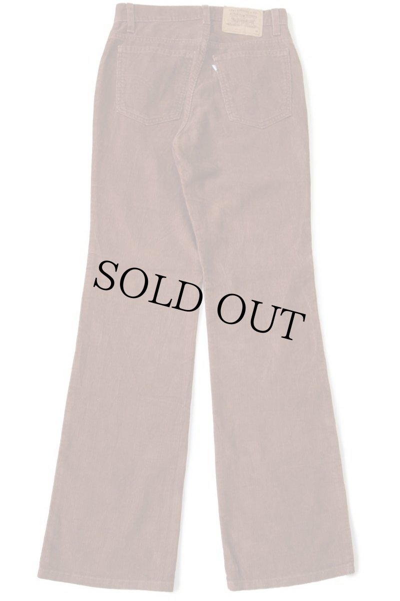 画像3: 90s USA製 Levi'sリーバイス 917 コーデュロイパンツ 茶 7 JR.M★ブーツカット (3)