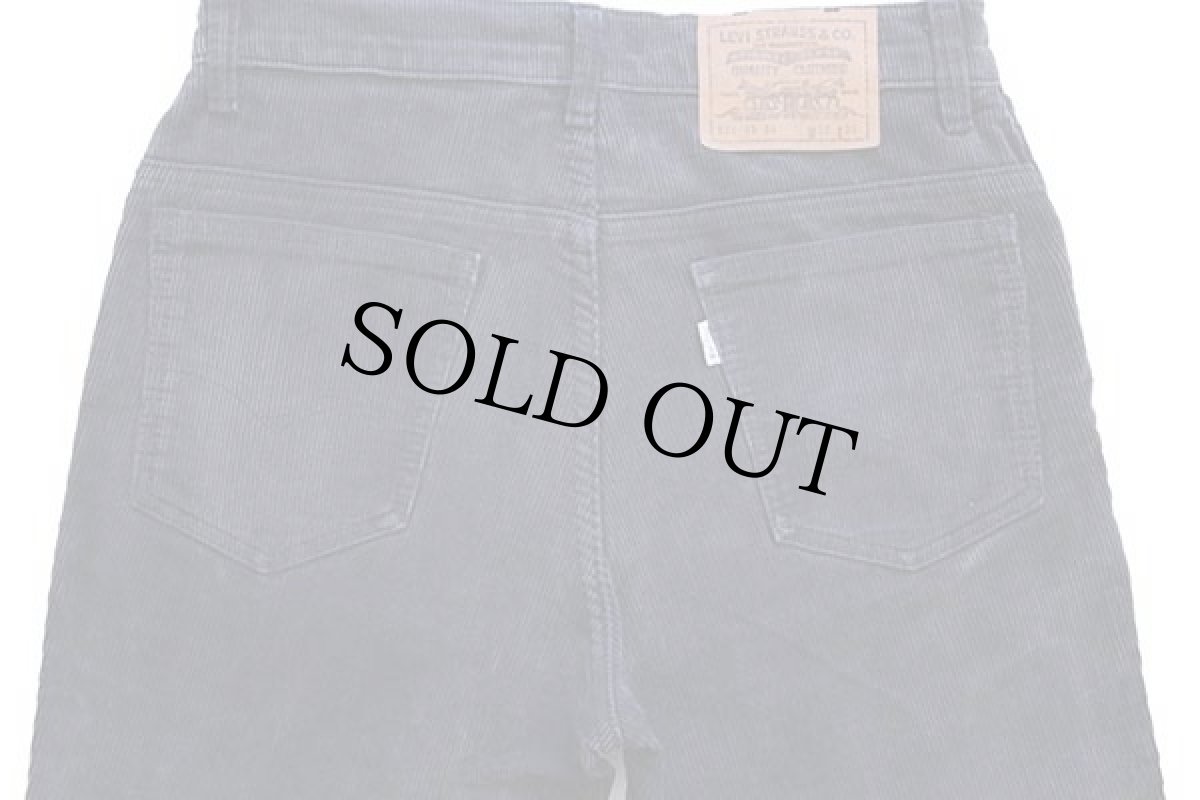 画像4: 90s フランス製 Levi'sリーバイス 631 コーデュロイパンツ チャコールグレー w30★ユーロ (4)