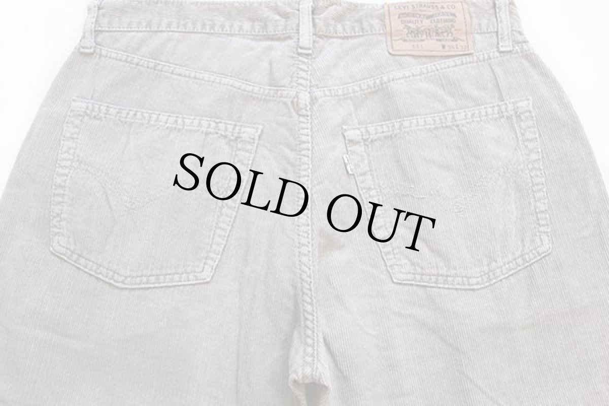 画像5: 90s イタリア製 Levi'sリーバイス 551 コーデュロイパンツ グレーベージュ w34 L32★ユーロ (5)