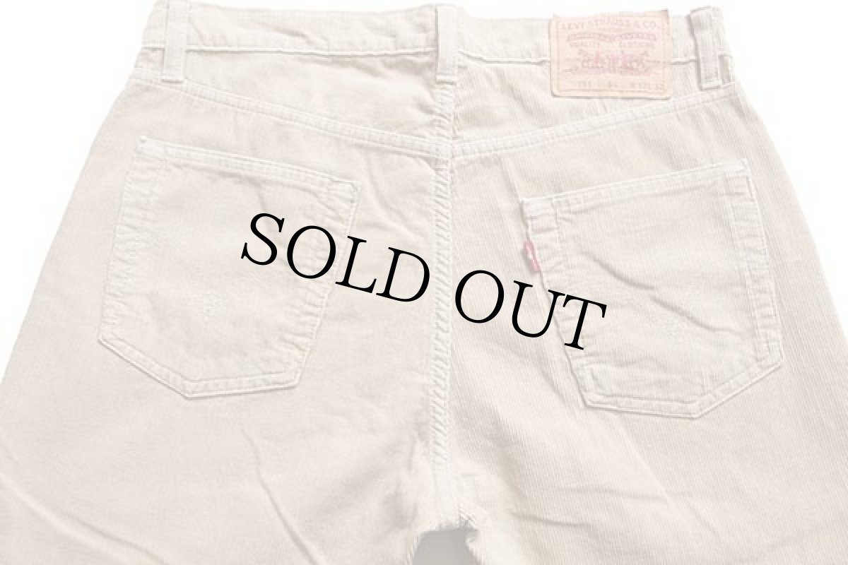画像5: 00s トルコ製 Levi'sリーバイス 751 コーデュロイパンツ 薄茶 w32 L32★ユーロ (5)