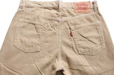 画像5: 00s トルコ製 Levi'sリーバイス 751 コーデュロイパンツ 薄茶 w32 L32★ユーロ (5)