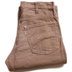 画像1: 70s USA製 Levi'sリーバイス 646 コーデュロイパンツ ベージュ w30 L34★ベルボトム (1)