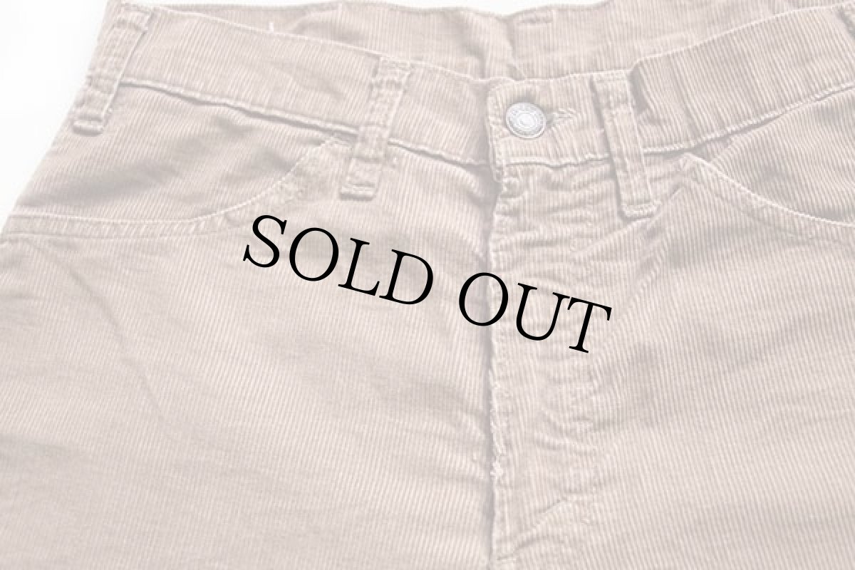 画像4: 70s USA製 Levi'sリーバイス 646 コーデュロイパンツ ベージュ w30 L34★ベルボトム (4)