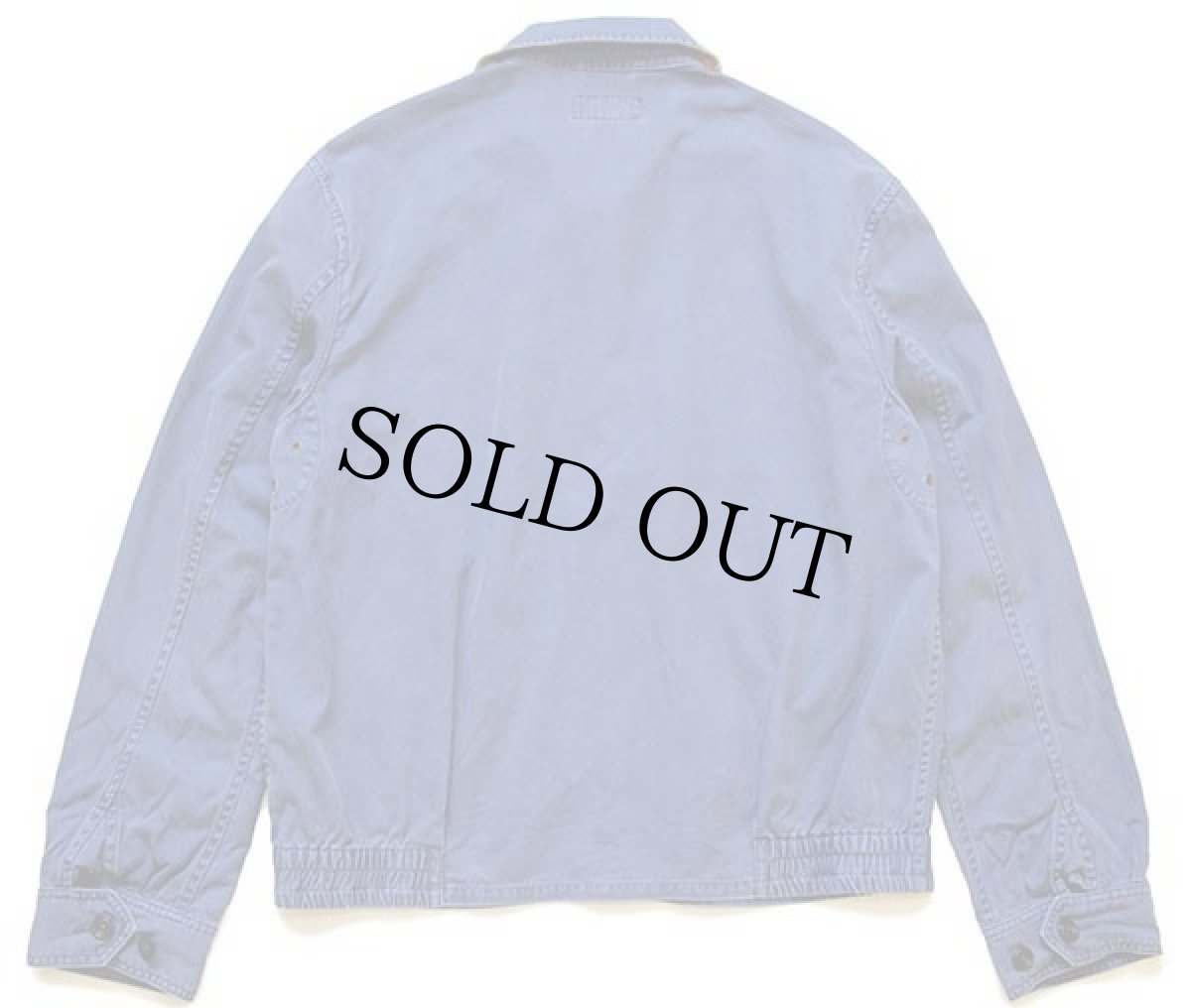 画像2: ポロ ラルフローレン ヨット 刺繍 チンスト付き コットンジャケット 紺 フェード M (2)