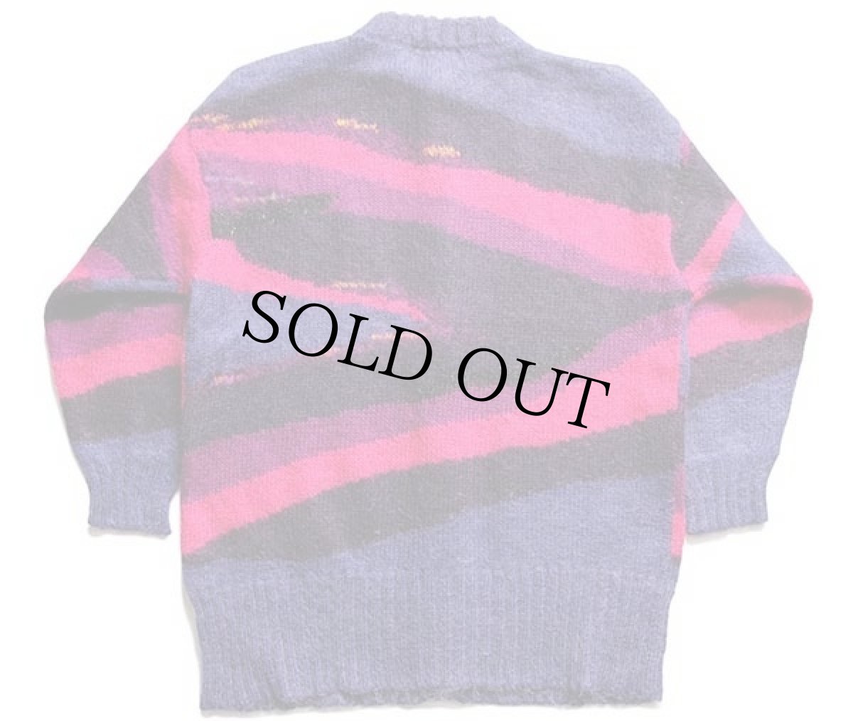 画像2: 90s toplike ロング モヘヤ ニット カーディガン 46 (2)