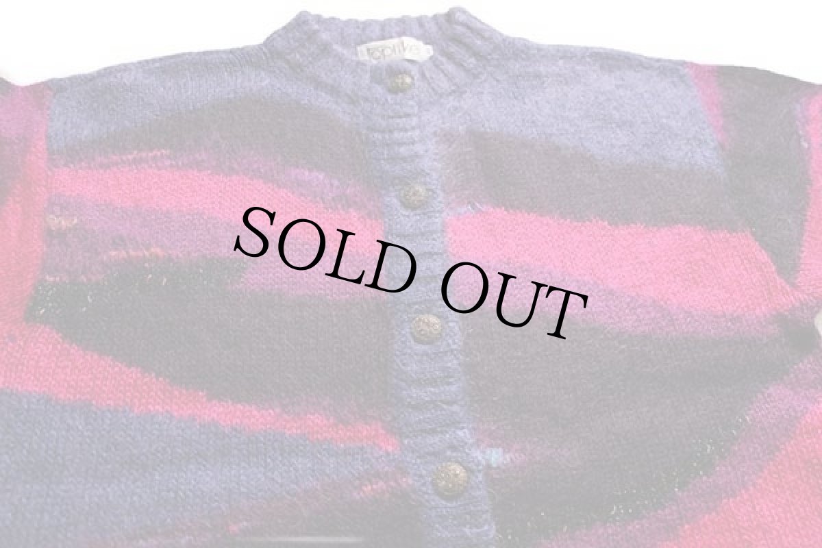 画像3: 90s toplike ロング モヘヤ ニット カーディガン 46 (3)